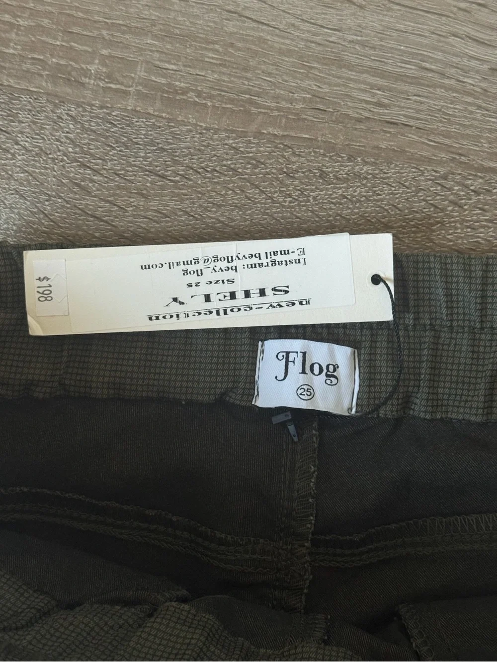 Bevy Flog Green Pull On Skinny Pants‎ Womens Size 25 Stretch Made In Israel NWT